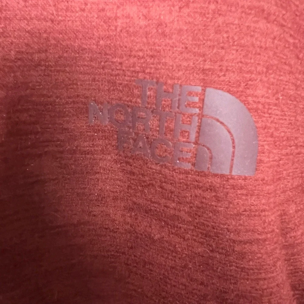 The North Face Canyonlands 1/2 Zip Fleece Top Mens XXL Red Heathered Long Sleeve